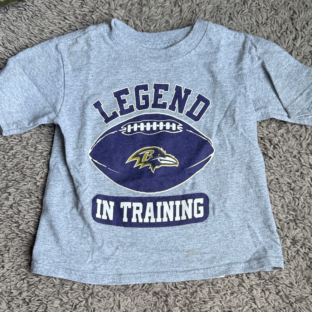 NFL Gray Kids T-Shirt with Purple and White Design
